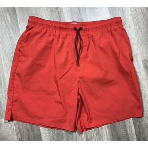 Hill City Lined Performance Running Shorts Men's Large‎ 6.5" Red Pockets